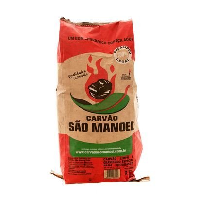Carvão Vegetal Eucalipto São Manoel 2,5kg